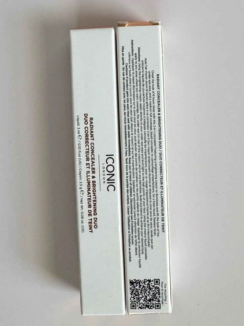 ICONIC London Radiant Concealer & Brightening Duo Neutral Tan – 2 Pack